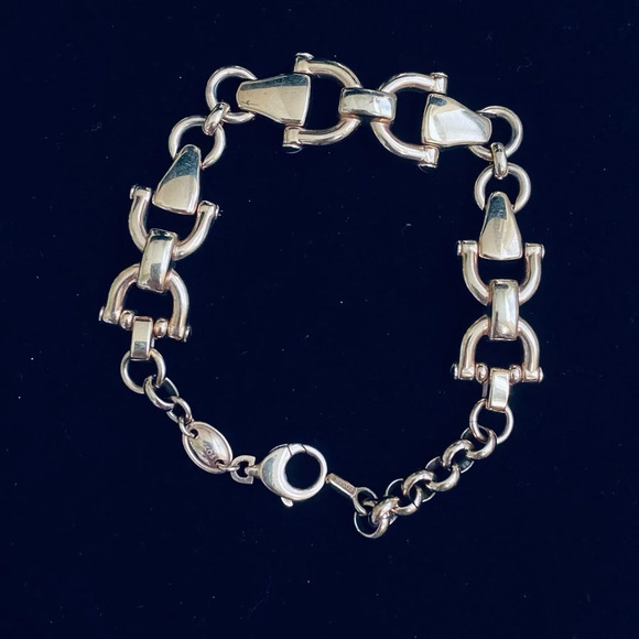 Fossil Gold Belt Buckle Bracelet - Picture 1 of 4